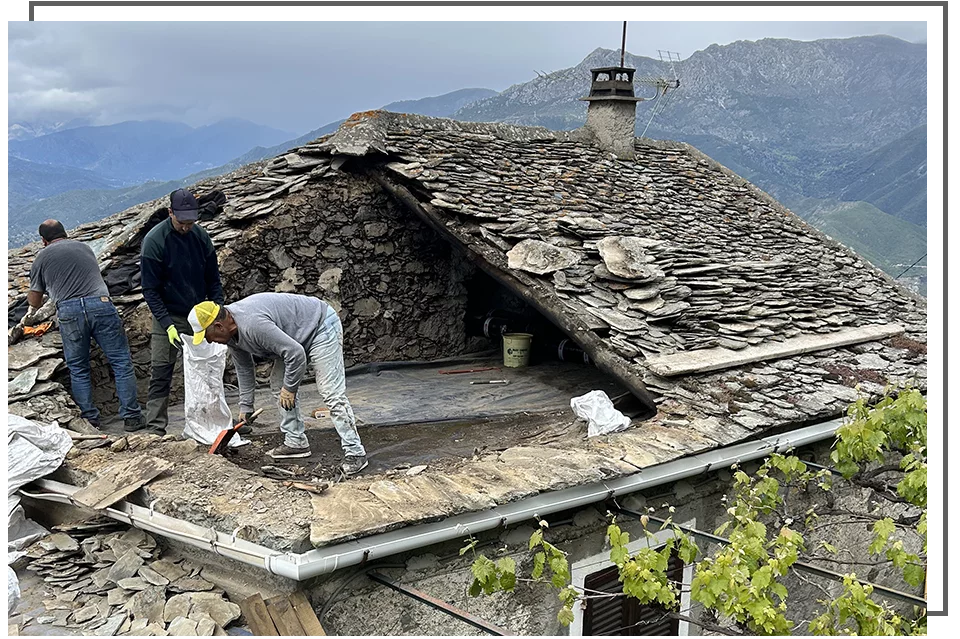 Réfection toiture montagne